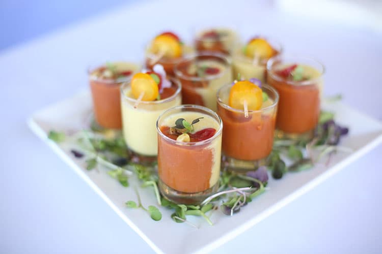 Special drinks prepared by Park City Culinary Institute at a catered event.