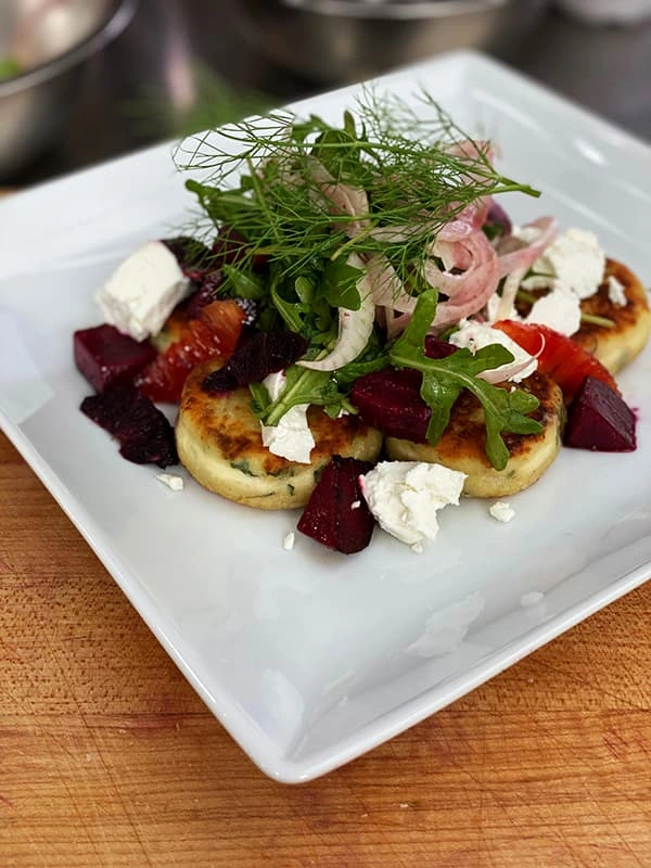 Photo of food prepared by Park City Culinary Institute students.