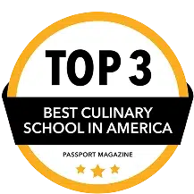 Badge of the "Best culinary school in america" award