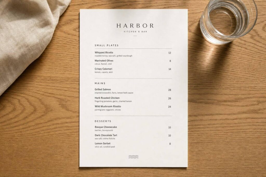 Menu Spacing and Readability: 7 Rules